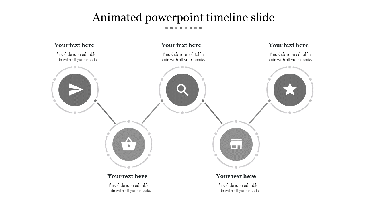 animated powerpoint timeline-5-Gray